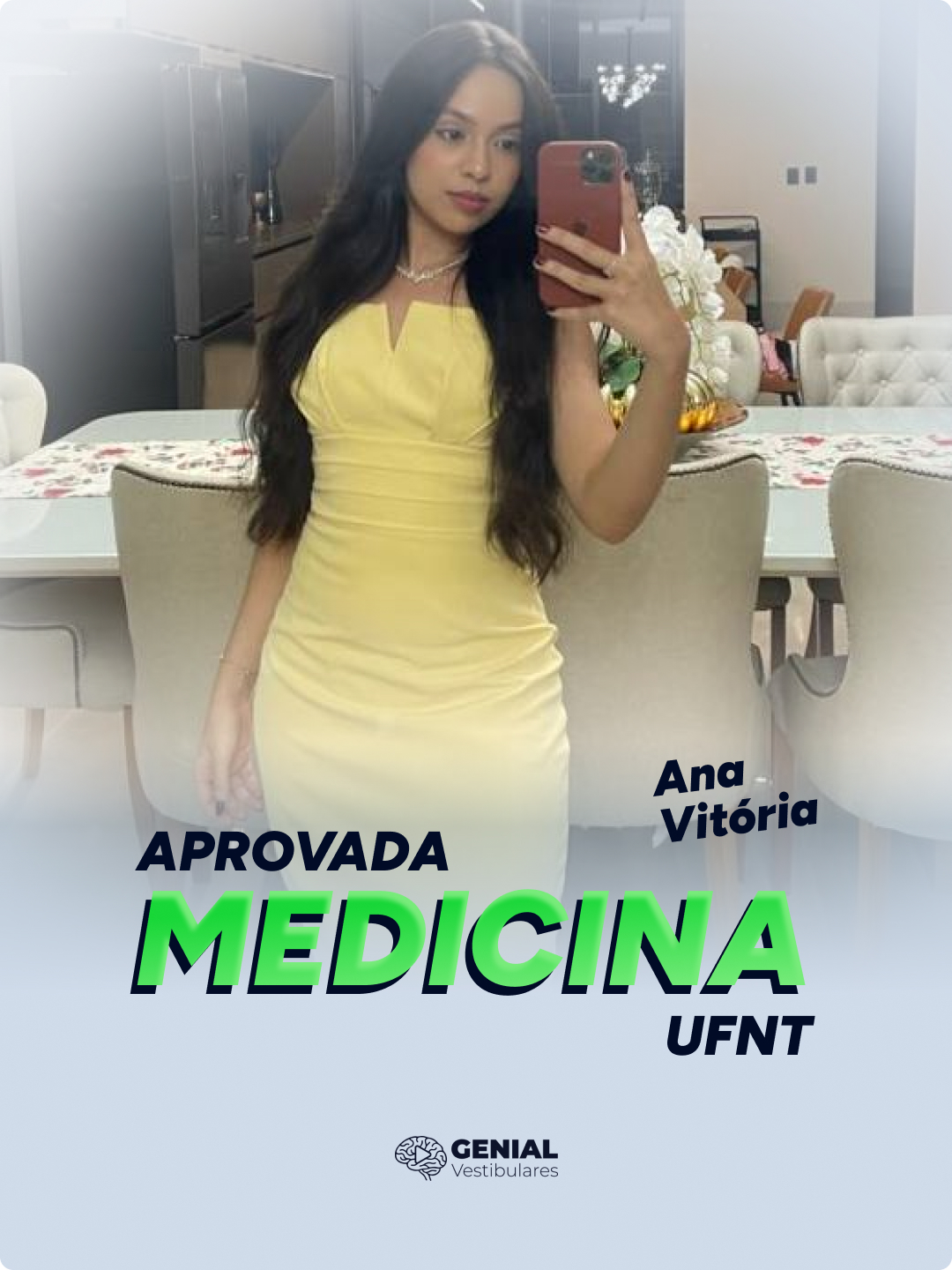 Ana Vitória — aprovada em Medicina na UFNT