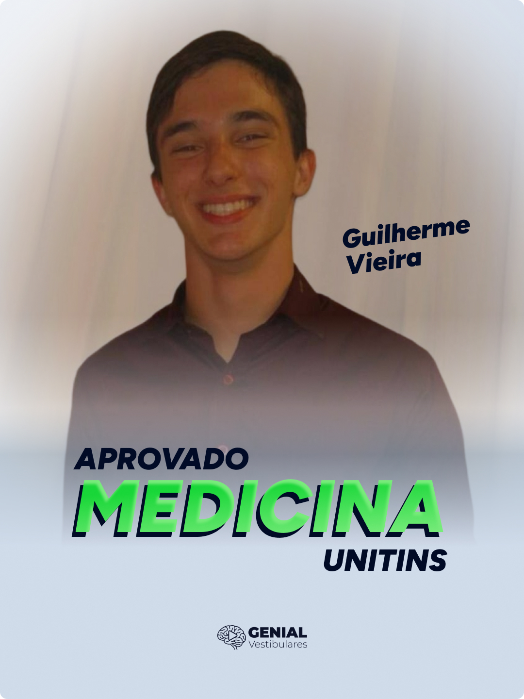 Guilherme Vieira — aprovado em Medicina na UNITINS